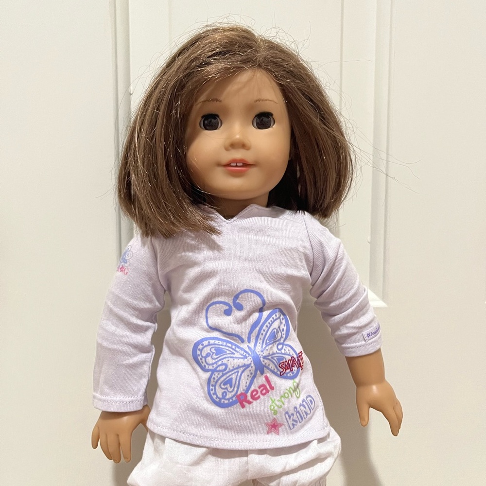 American girl doll real me tee.